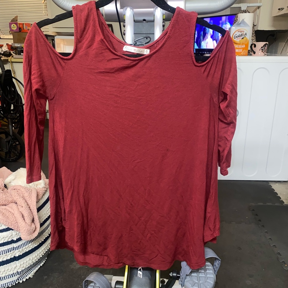 Red women’s blouse